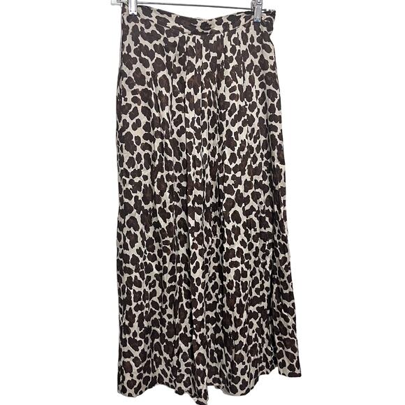 Jones New York Vintage Leopard Print Wrap Skirt Long Midi wool blend sz 8 - Picture 5 of 6